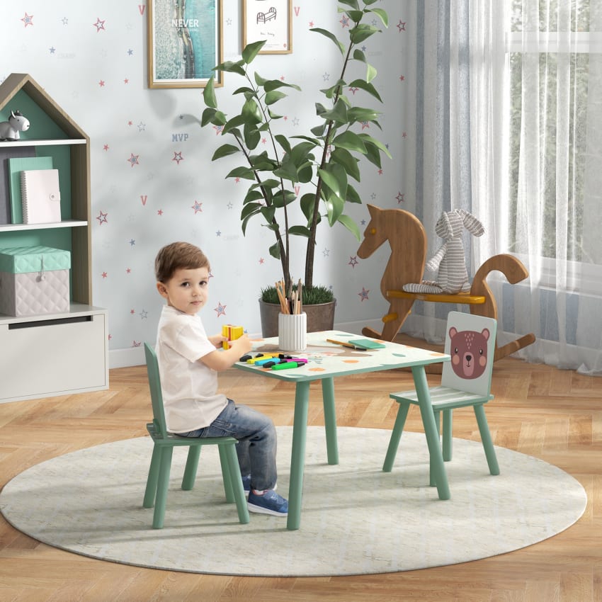 COSING - Sedia da pranzo per bambini 2 in 1 Viktoria faggio/crema