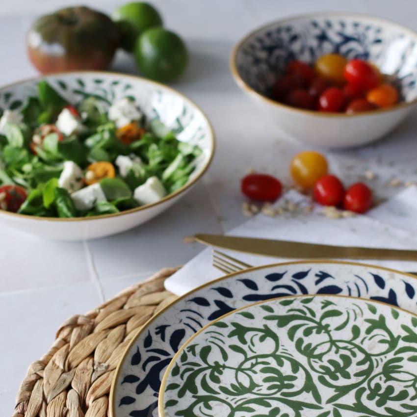 Lot De 6 Petites Assiettes Plates à Dessert VEGA En Grès - Neuf, Design Simple Et Pratique