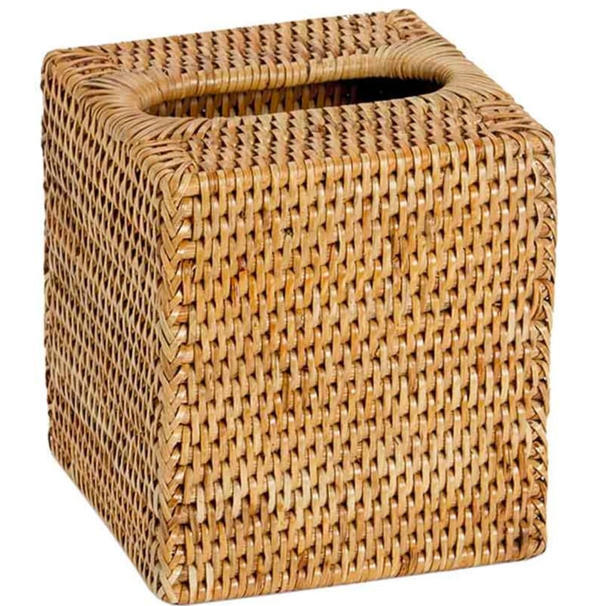 Porte Mouchoir pour Maison Boîte à mouchoirs rectangulaire tissée en rotin, multifonctionnelle, distributeur de mouchoirs for la maison, la salle de bain, le salon, la chambre à coucher Boîte à Moucho