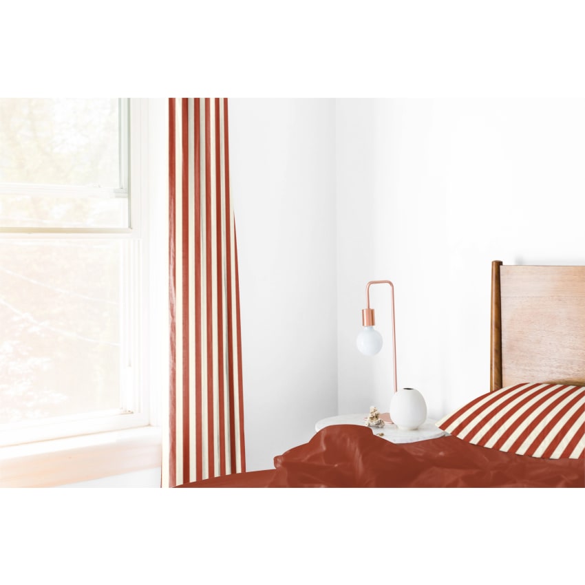 Tenda Velata Color Ruggine Stile Sari Indiano, Pannello Singolo 43x84 Pollici, Poliestere Artigianale