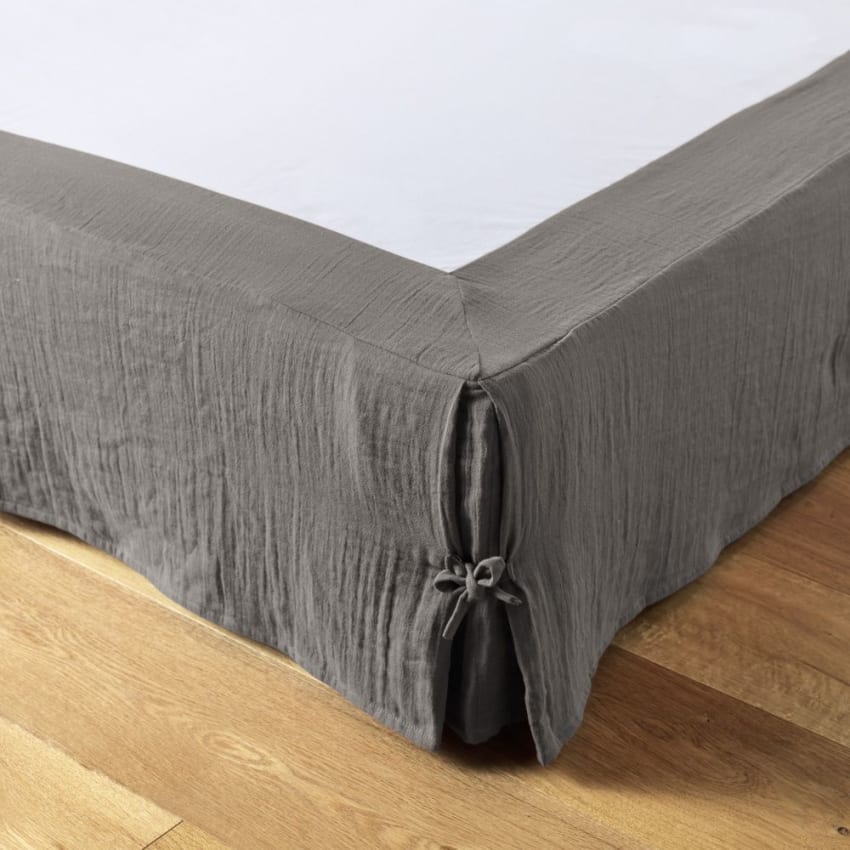 Cache-Sommier Gaze De Coton 140x190 Cm – Naturel, Certifié Oeko-Tex