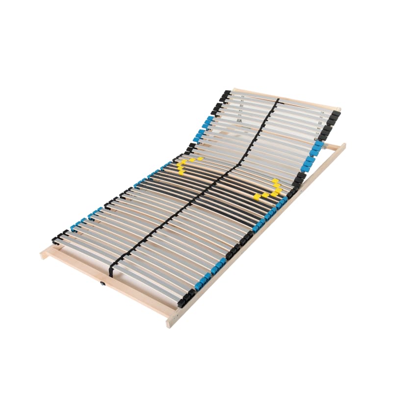 Sommier à Lattes 7 Zones 140x200 Cm - Tête Réglable, Ceinture Centrale, 28 Lattes, Max 180 Kg - 10