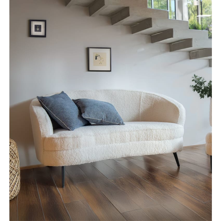 Ensemble de salon 3 places LOEN Tissu Beige clair Ensemble de salon 3 places LOEN Tissu Beige clair