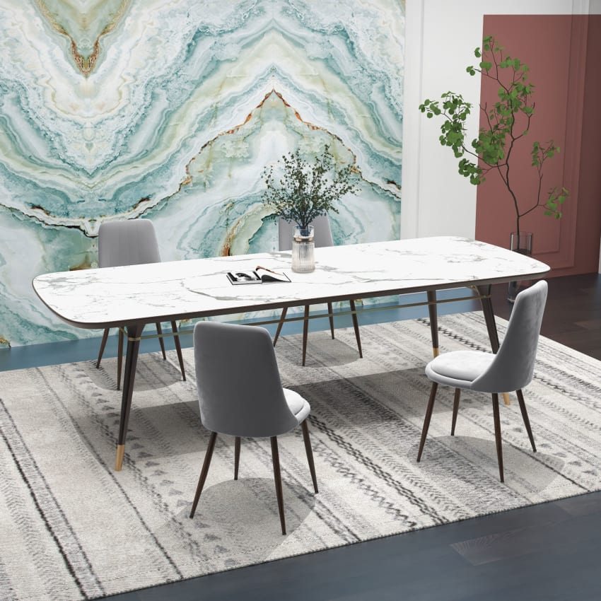 Homy Casa Set di 4 sedie da pranzo moderne in stile | FindTheDeal