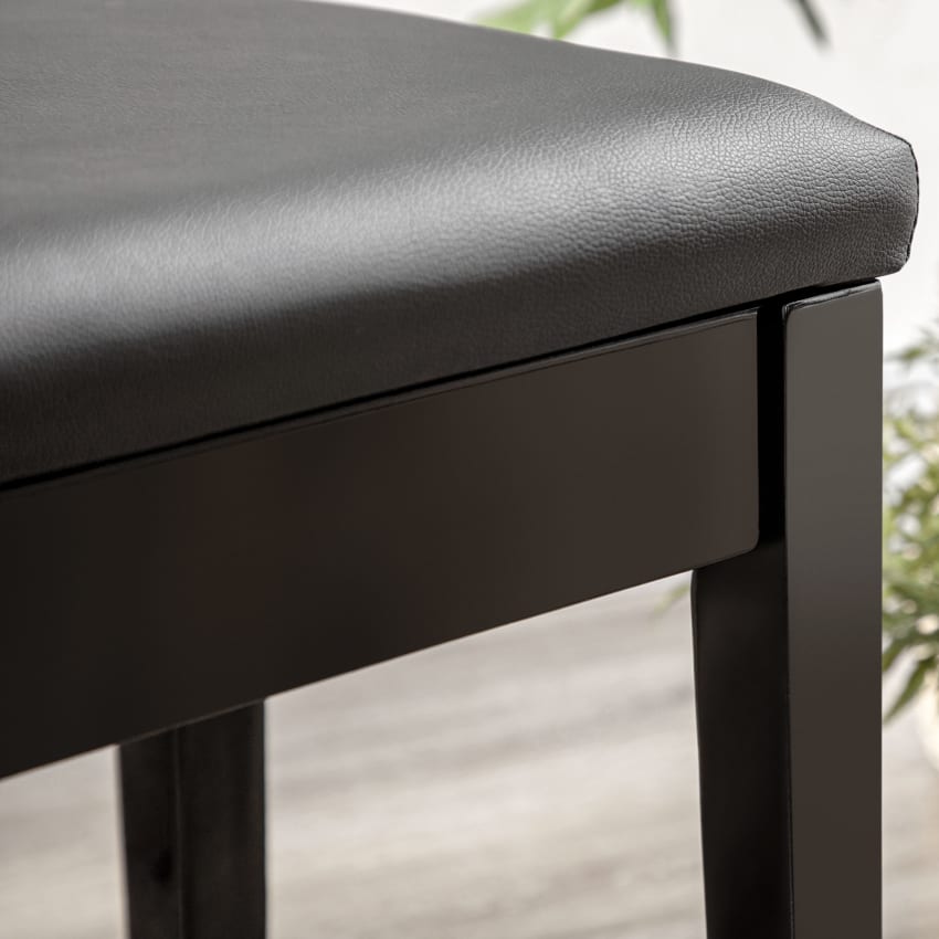 Panca Per Pianoforte Con Contenitore In Legno Massello: Comoda E Pratica Per Spartiti E Accessori