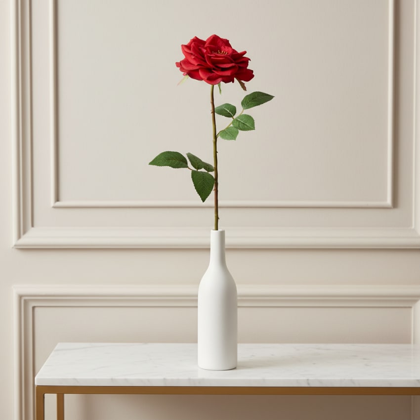 2 rose artificiali, rose gialle, pianta artificiale, ornamento da scrivania, decorazione per matrimoni, casa, feste, ufficio, centrotavola, composizioni floreali fai da te