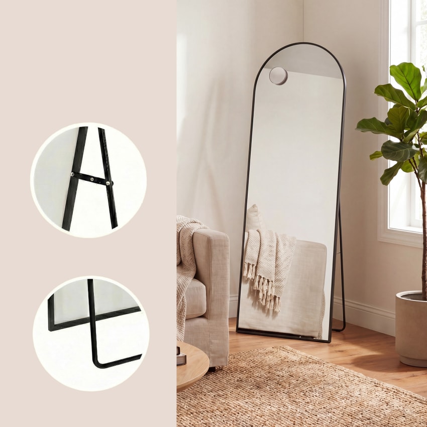 Miroir Pleine Longueur 160 X 40 Cm Miroir Rectangulaire Avec Verre Incassable Et Cadre En Alliage D Aluminium Pour Chambre Salon Entree Argent 66a8a114ab7e3cb7f5fdb142