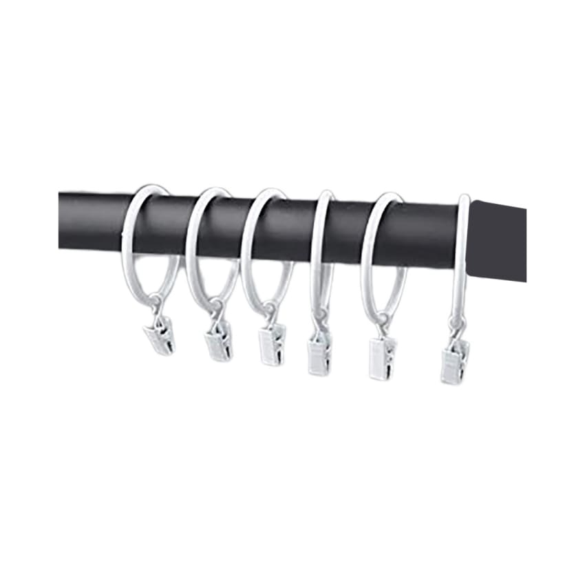 Supports Rideaux Clipsables élégants Lot De 12 Anneaux De Rideaux Avec Pinces – Diamètre Intérieur 2,5 Cm | Pour Tringles Jusqu'à 2,3 Cm | En Métal Noir Robuste Leroy Merlin Supports Rideaux Clipsables élégants Lot De 12 Anneaux De Rideaux Avec Pinces – Diamètre Intérieur 2,5 Cm | Pour Tringles Jusqu'à 2,3 Cm | En Métal Noir Robuste Leroy Merlin