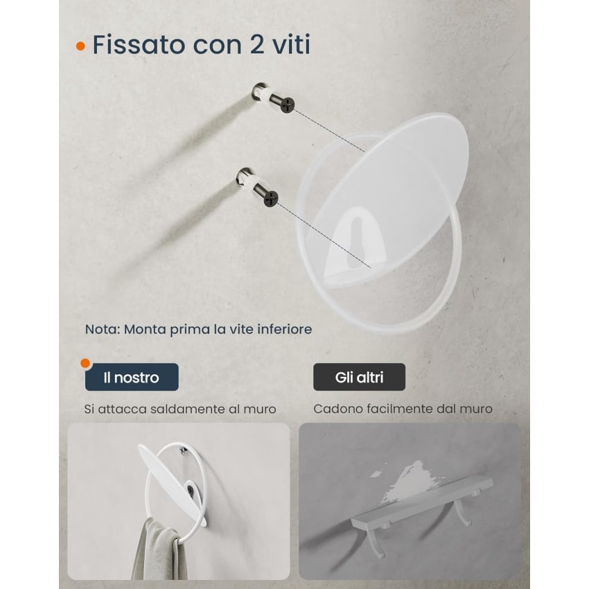 Set di 20 robusti ganci da parete a doppio gancio, bronzo anticato, con viti, adatti per appendere cappotti, sciarpe, asciugamani, ecc. | Leroy Merlin
