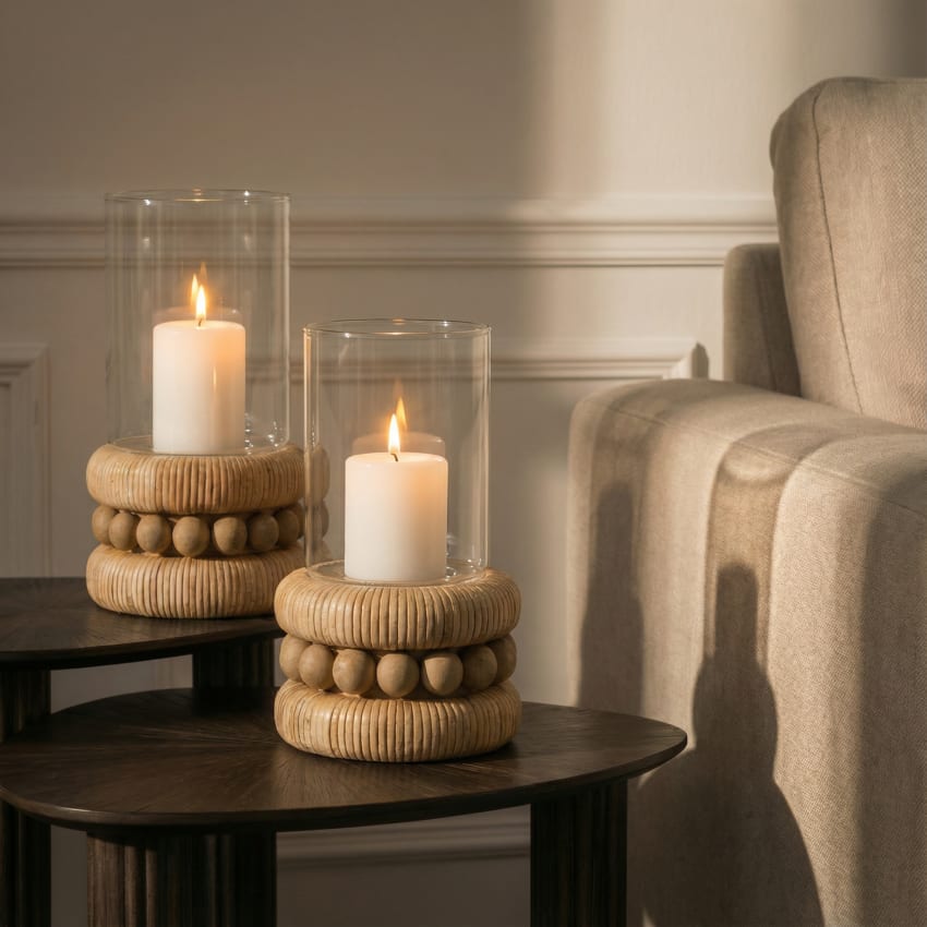 Boston International Lanterna con candela a LED decorativa