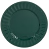 Assiette plate en porcelaine verte