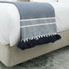 Plaid cotone blu petrolio 160x250 cm