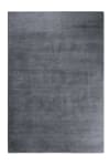 Alfombra de salón de mechón, pelo largo, gris obscuro 230x160