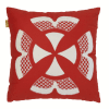 Coussin rouge 50x50