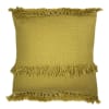 Coussin jaune moutarde 50x50