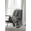 Plaid cotone nero 130x170 cm