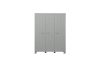 Armoire 3 portes en bois gris