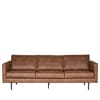 4-Sitzer-Sofa aus Eco-Leder, braun