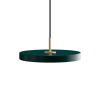 Suspension LED acier vert forêt D43cm