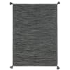 Tappeto intrecciato 100% cotone grigio 190x290