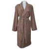 Peignoir unisexe en coton marron L