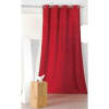 Rideau obscurcissant aspect laine chinée polyester rouge 250 x 140