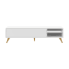 Mueble de tv efecto madera blanco
