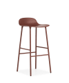 Chaise de bar avec structure en métal rouge 75cm