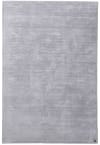 Tappeto tessuto a mano in viscosa - argento - 65x135 cm