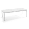 Table de jardin extensible en aluminium blanc 180/240cm