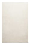 Teppich uni aus flachem Velours in Beige, 120x170