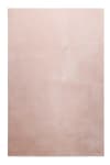 Teppich uni aus flachem Velours in Rosa, 200x290