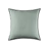 Housse de coussin en lin vert 50x50 cm