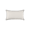 Housse de coussin en lin beige 28x47 cm