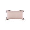 Housse de coussin en lin rose 28x47 cm