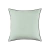 Housse de coussin en lin vert 50x50 cm