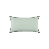 Housse de coussin en lin vert 28x47 cm