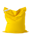 Coussin géant d'extérieur en tissu jaune