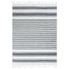 Tapis 100% coton lignes gris-blanc 190x290