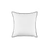 Housse de coussin en lin blanc 40x40 cm