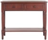 Consoles en bois de pin rouge