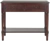 Consoles en bois de pin rouge