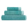 Set de tres toallas de baño (30x50+50x100+70x140) aguamarina
