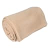 Couverture polyester beige 180x220 cm
