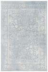 Tapis de salon interieur en gris ardoise & ivoire, 155 x 229 cm