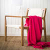 Couvre-lit en coton lavé rose Azalée 240x260