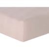 Drap housse lin lavé vieux rose 140x190x30