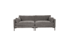Sofá de 3 plazas en tejido antracita