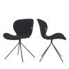 Lot de 2 chaises design noir