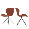 Lot de 2 chaises design orange